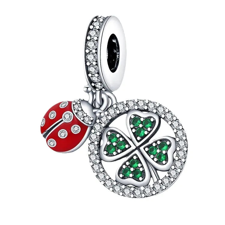 Lucky U-Shaped Clover Wish Tree Pendant for DIY