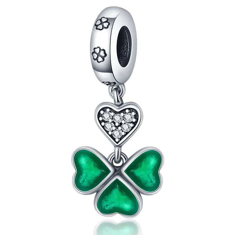 Lucky U-Shaped Clover Wish Tree Pendant for DIY