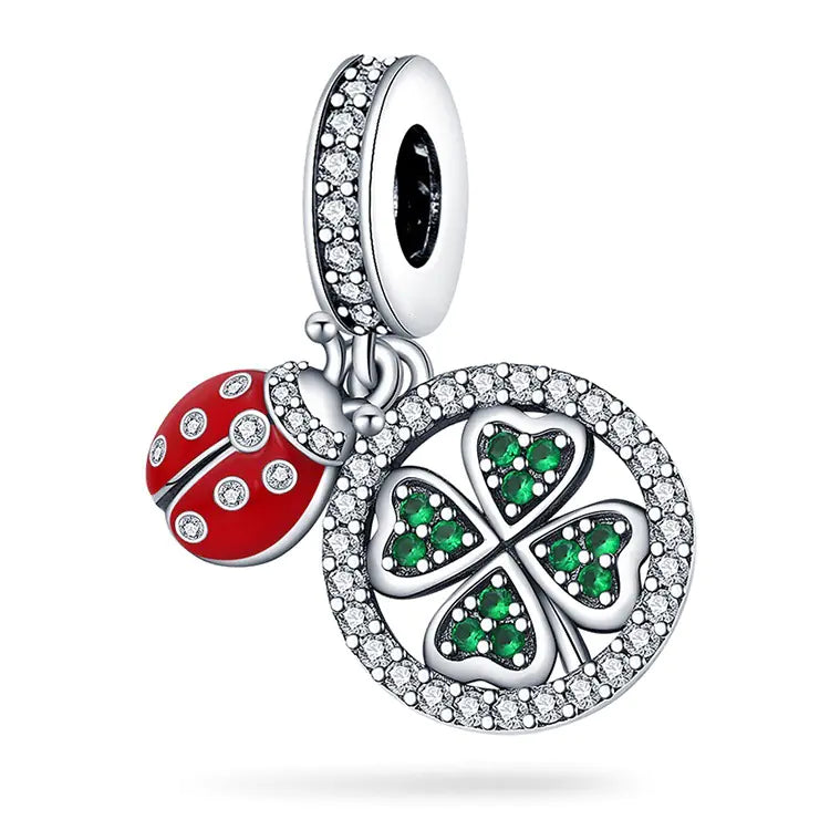 Lucky U-Shaped Clover Wish Tree Pendant for DIY