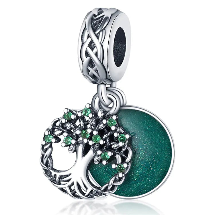 Lucky U-Shaped Clover Wish Tree Pendant for DIY