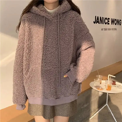 Cute Bear Ear Sweater in Lamb Wool