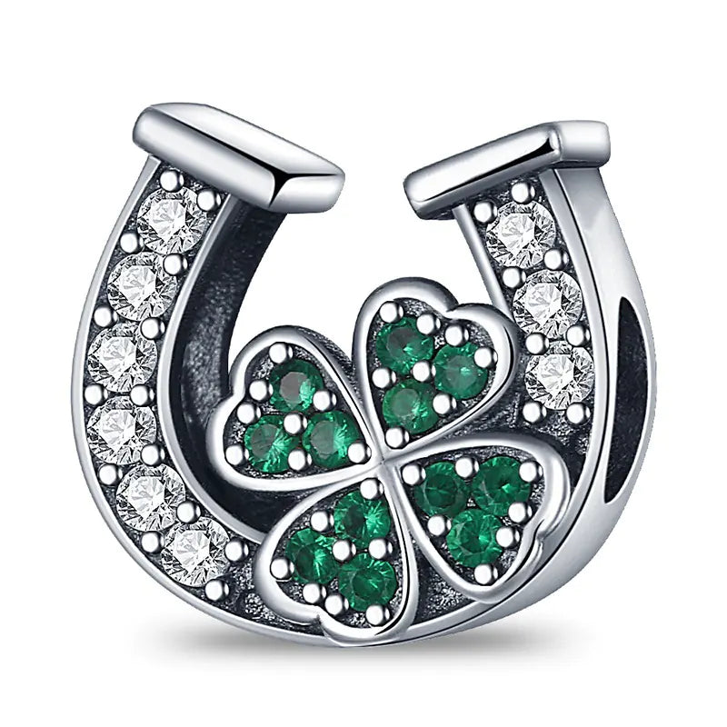 Lucky U-Shaped Clover Wish Tree Pendant for DIY
